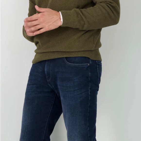 Fynch-Hatton Men’s Knitted Jumper With V-Neck Golf - Picture 5 of 16